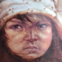Vintage 1981 APACHE girl 10.5 Inch Collector Plate