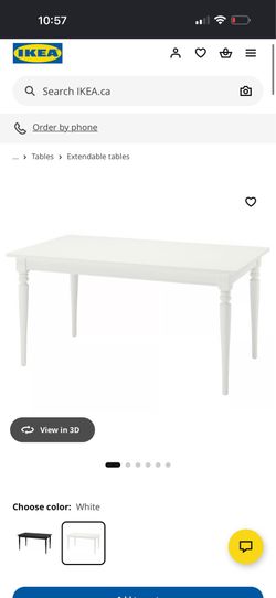 ✨ IKEA ROSENTORP Extendable Dining Table – $175