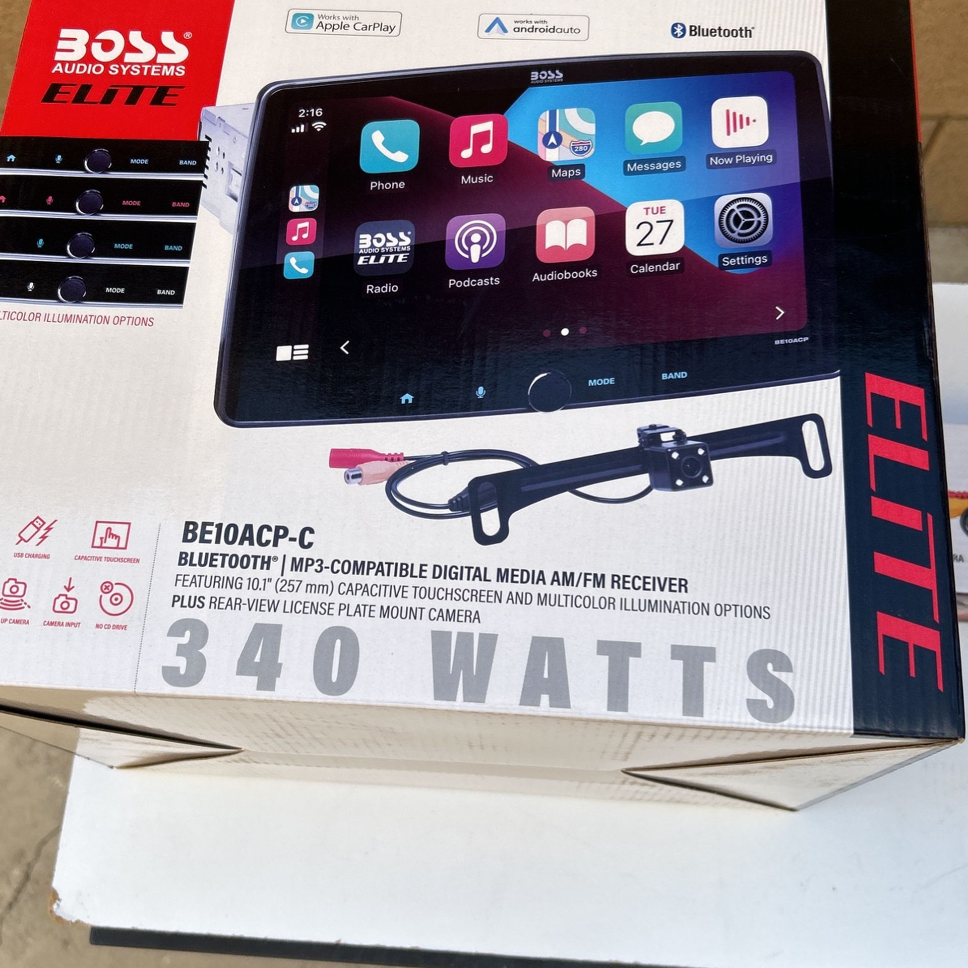 Boss AUDIO Systems. BE10ACP—C and Lpcb40–WIDE ANGLE VIEW BRAND NEW Not Open The Box