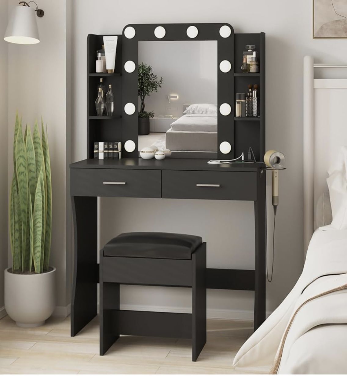 Vanity (3 Different Light Colors + Drawers) 