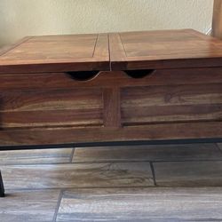 Solid Wood Coffee Table With Storage
