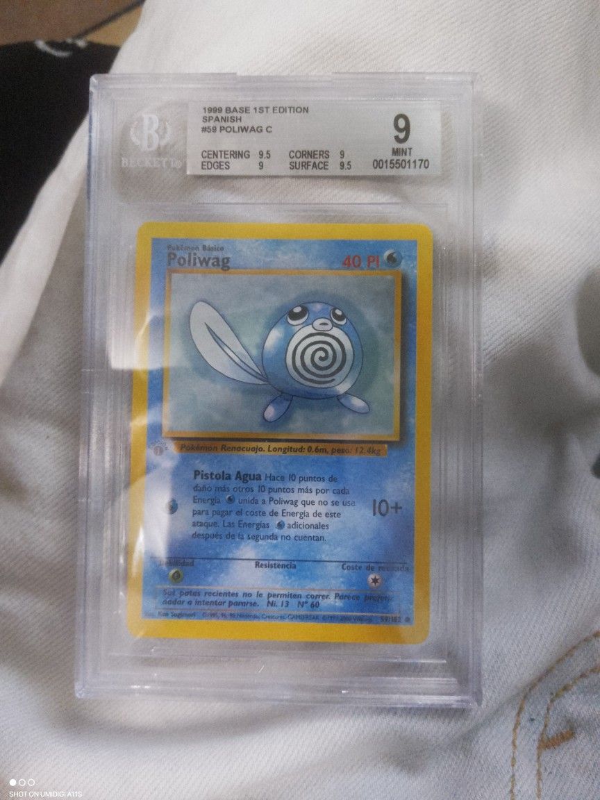 1st Edition Poliwag Spanish Beckett 9
