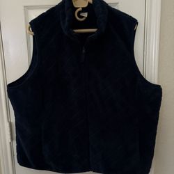 Women’s Navy Blue Sherpa Fleece Best