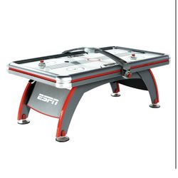 ESPN 7 Foot Air Powered Hockey Table w/ Electronic Scorer + 4 Pushers