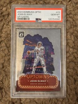2024 Donruss Optic John Elway Uptowns #23 PSA 10 Denver Broncos 