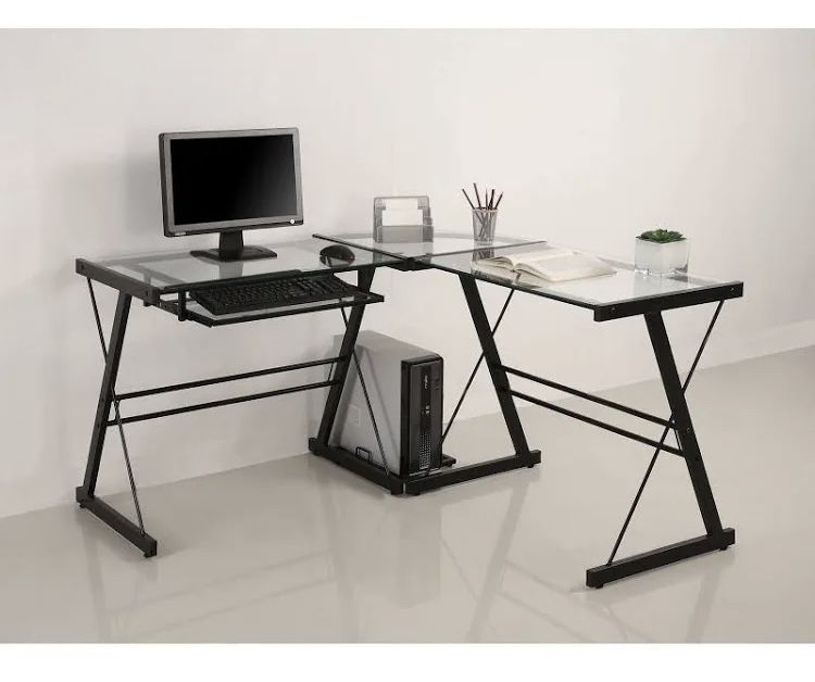 New In Box Walker Edison D51Z29 Black Corner Computer Desk (retail $240) 19.69"D x 51.18"W x 29"H