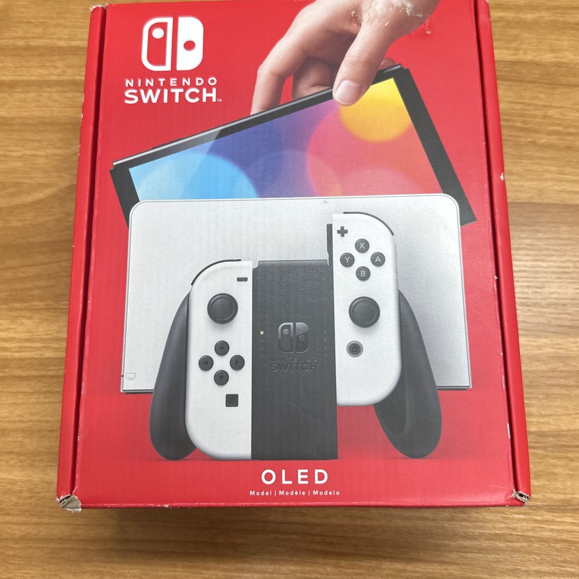 White Nintendo switch OLED