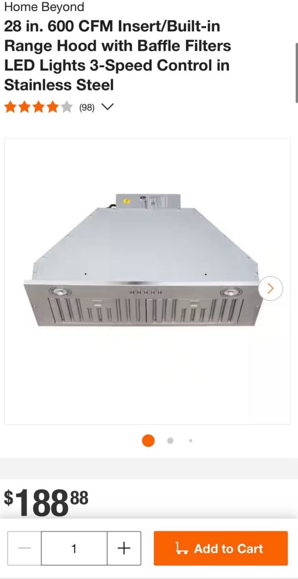 Built-In Range Hood