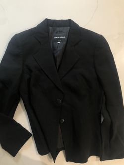 Giorgio Armani Women’s Blazer Suit Top Size 40 Black 