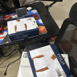 2 Brand New Polo Ralph Lauren Slim Fit White Tee Packs (5 Each) – Medium