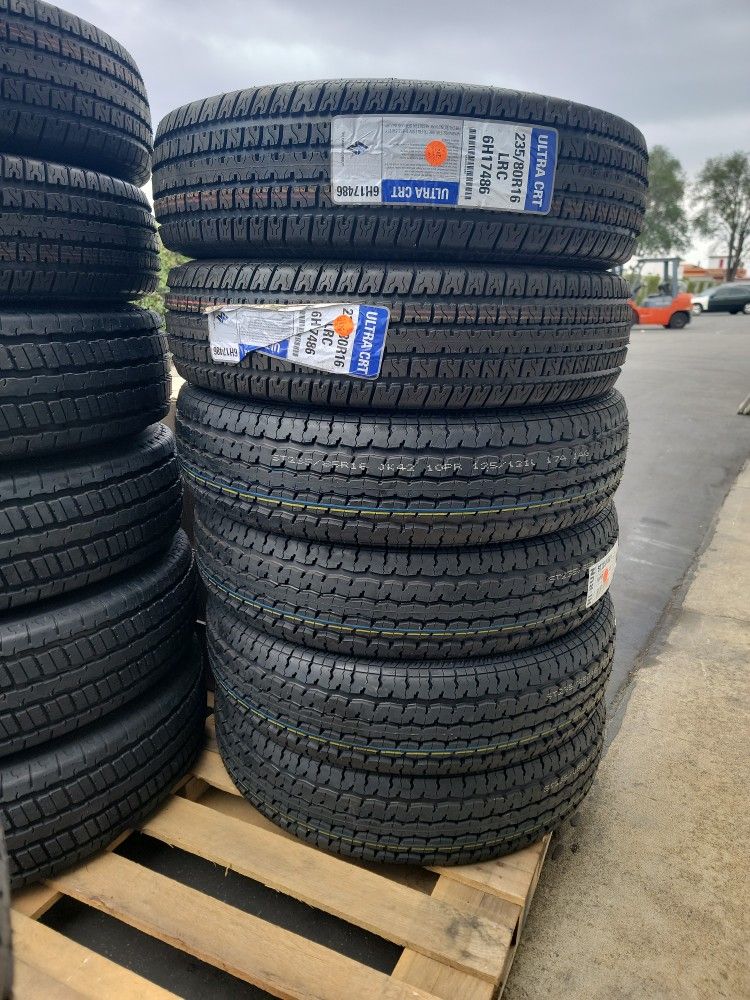 Transeagle ST Radial II Trailer Tires, 235/80R16, Load F, 12 Ply  New 4 Set Pack ST 235x80R16 Trailer Tires 10 Ply Load Range E Llanta Nueva Para Traila 235-80-16