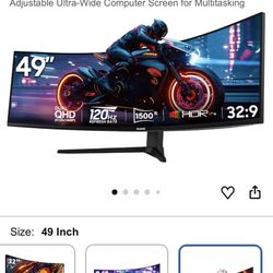 Gawfolk 49 Inch Curved Gaming Monitor