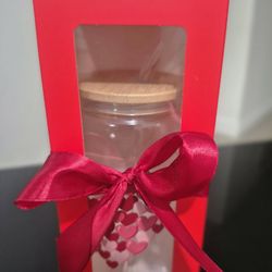 Valentine’s Day Decorated Glass 