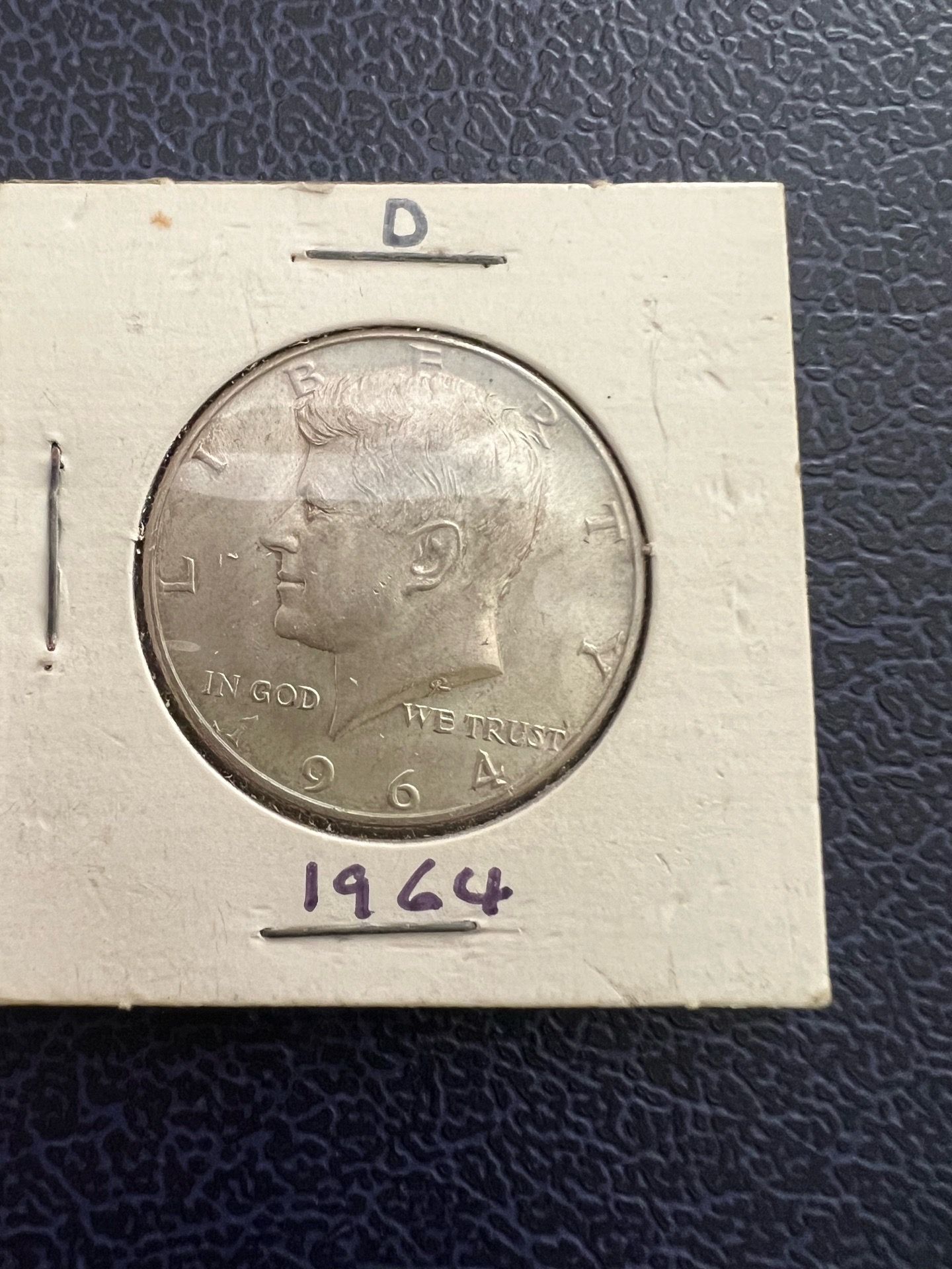 1964 d Kennedy half dollar