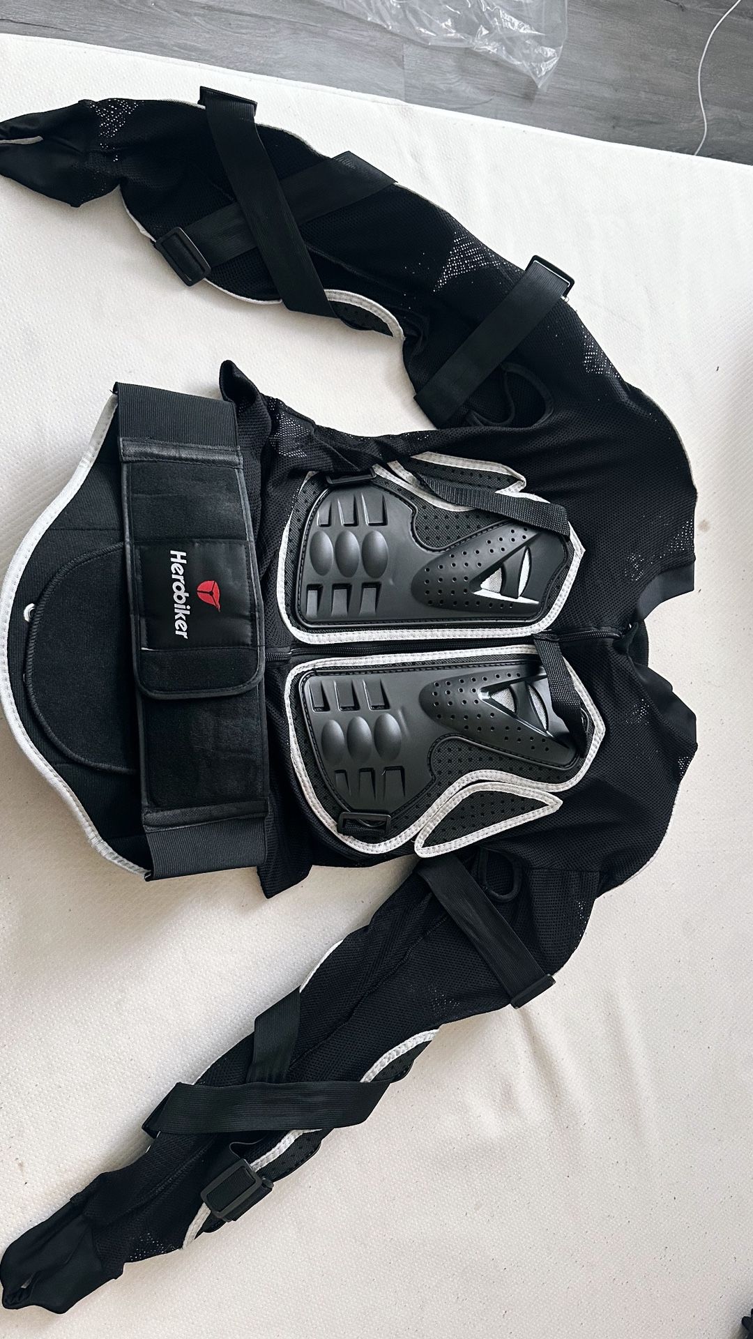 Motorcycle Vest And Helmet Chaleco Y Casco Para Motocicleta