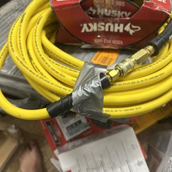 Husky 3/8 in. x 50 ft. Hybrid Air Hose with Coupler. 