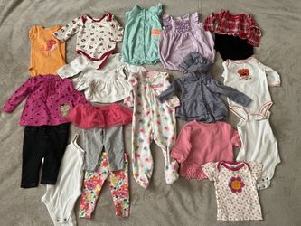 Lot of baby girl’s clothes size 6-9 months
