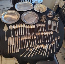 Used Vintage Silverware & Accessories,  70 pieces