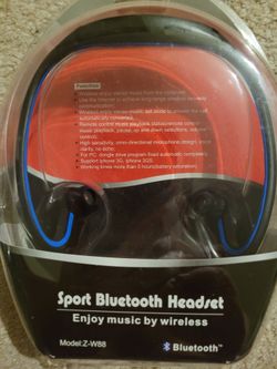 New Sport Bluetooth Headset, Model Z-W88