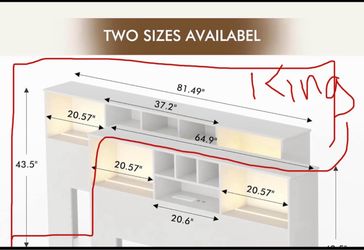 King size headboard