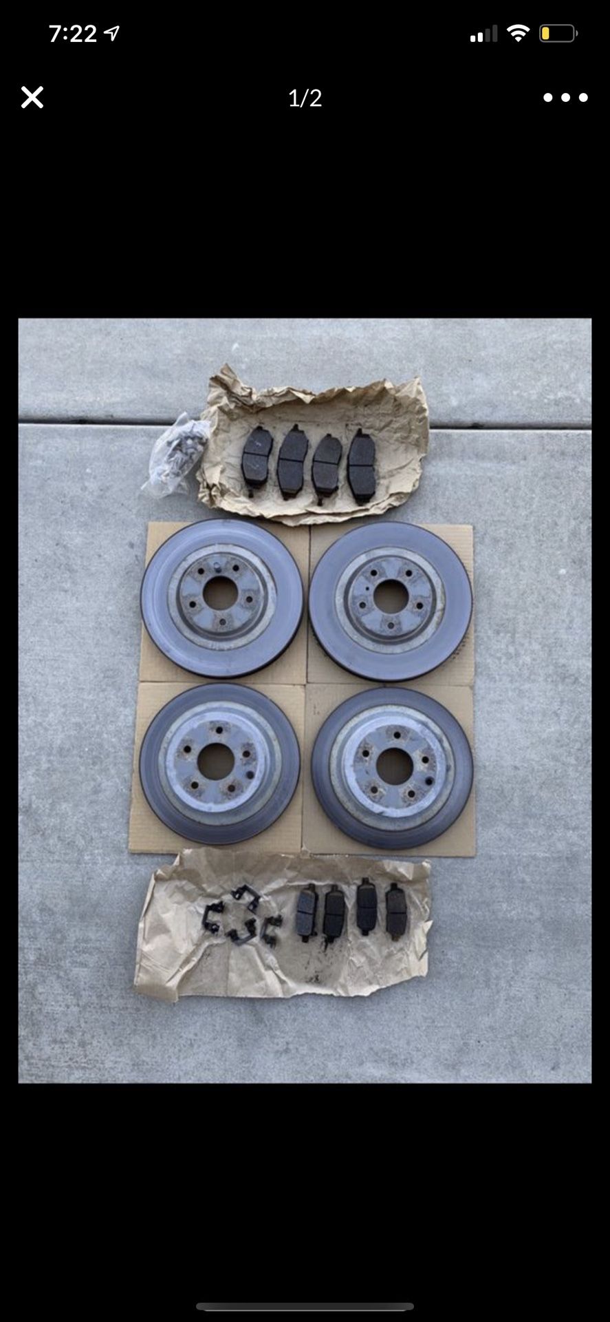 Infiniti Nissan Brake Rotors and Pads