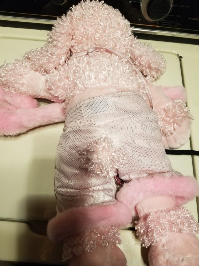 Rare LA Dodgers + Hollywood Diva Build-A-Bear Pink Poodle