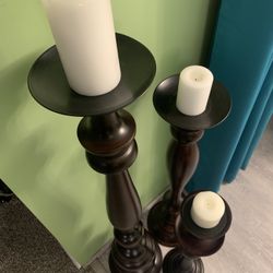 Candle Stands, Pillars, Height  L42  M33.5  S24.5