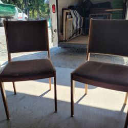 2 padded side chairs.