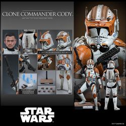 Hot Toys MMS796 Clone Commander Cody Star Wars Revenge of the Sith 1/6 Figure