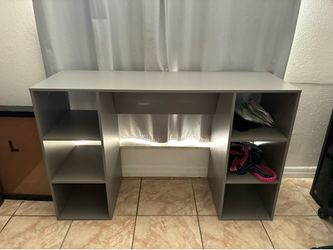 Grey desk