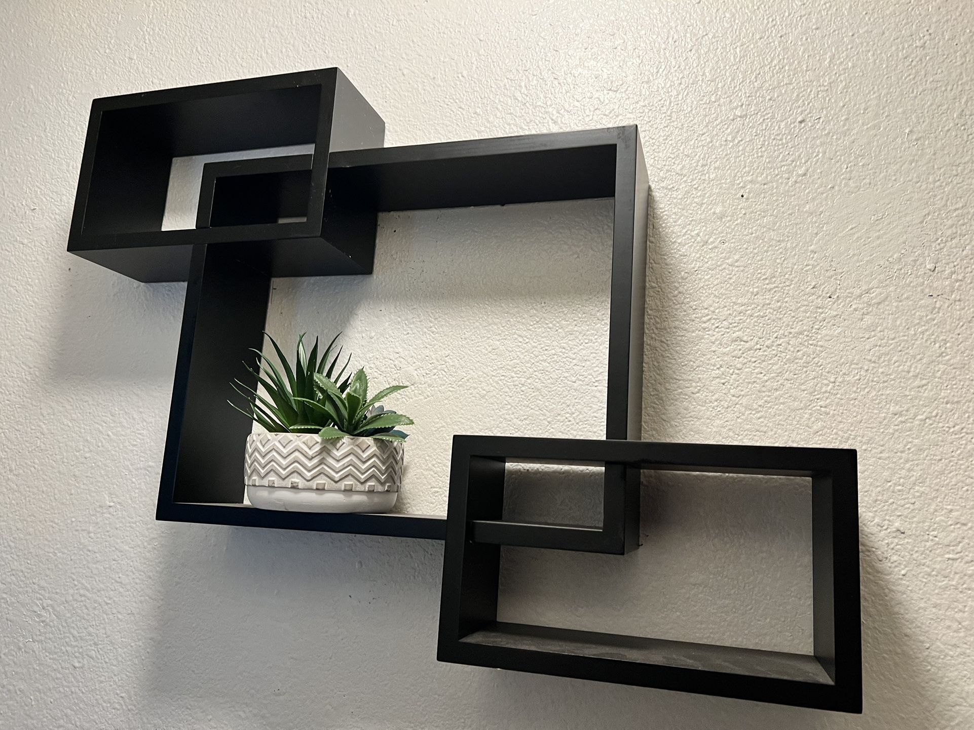 Lamps(x2) And Wall Shelf