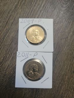 One Dollar coin 2009  &  2011