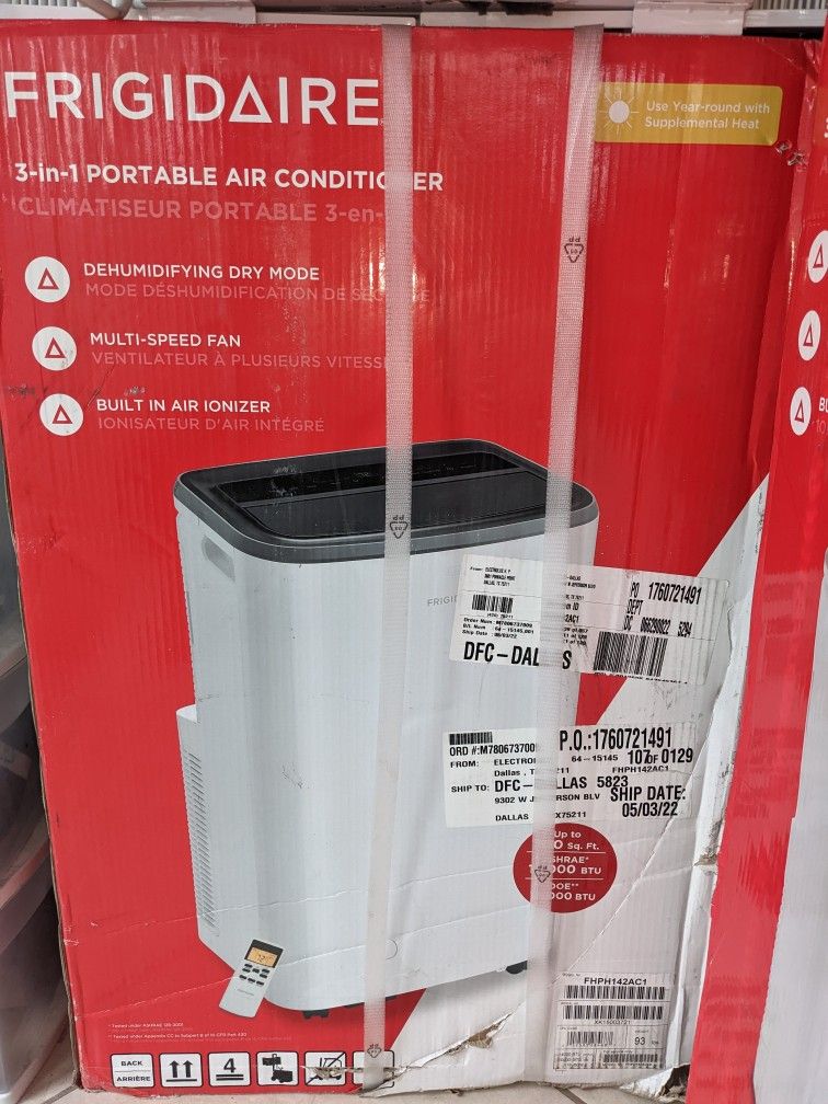 Brand New Frigidaire 3 In 1 Btu Ac/ Heat Portable Air Unit