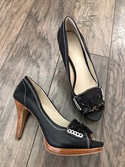Nine West open toe heels