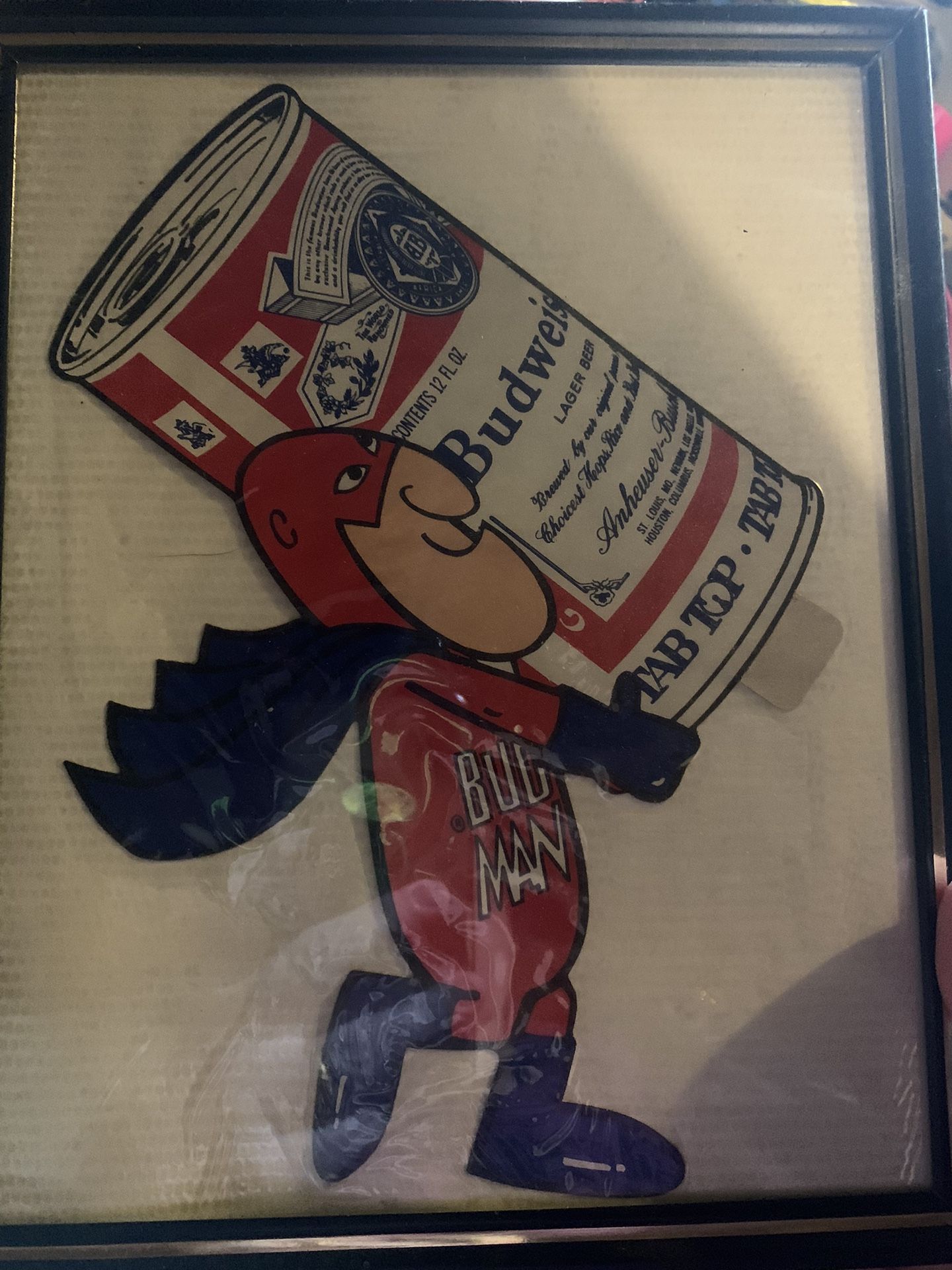 Vintage Bud Man Decal 
