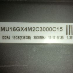 Corsair Vengeance led 16gb Ddr4