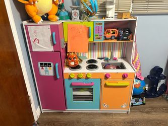 Kids Wooden Play Kitchen Set
