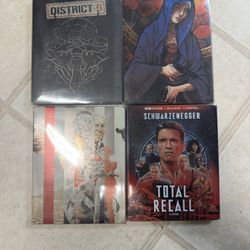 Lot of 4 Blu-ray & 4K Blu-ray Steelbooks ($10-$50)