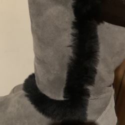 Grey And Black Tall Ugg Boots 