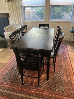 Solid Wood Farmhouse Dining Table