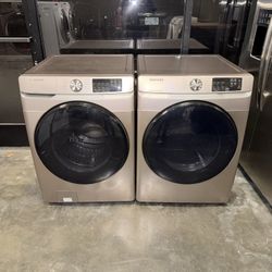 SAMSUNG XL CAPACITY WASHER DRYER ELECTRIC SET STACKABLE 