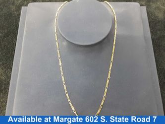 Figaro Chain - Yellow Gold 14k (.585) 4 grams 20 inch