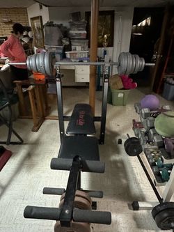 Joe Weider Weight Bench Set