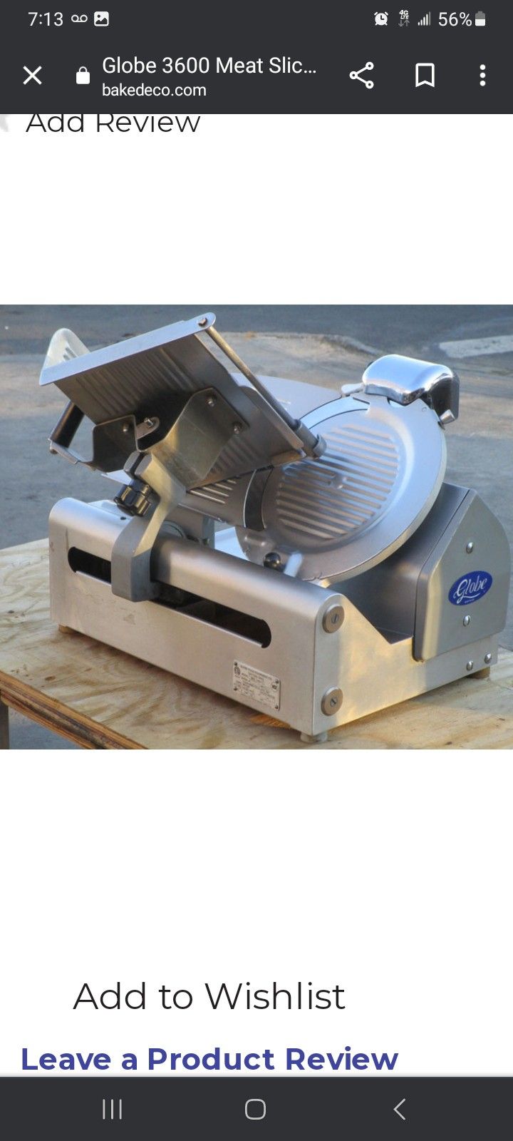 Globe Meat Slicer Model 3600 for Sale in Scituate, RI OfferUp