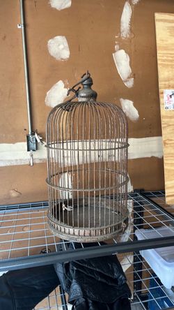 Antique bird cage