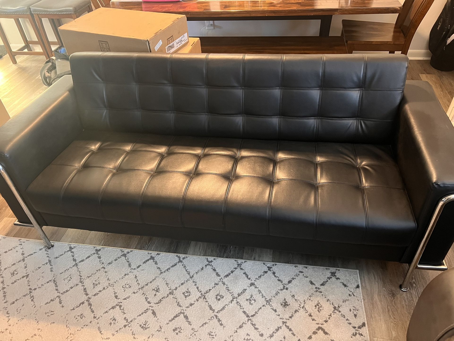 Black Leather Couch