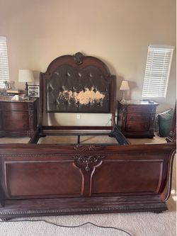Free queen sleigh bed frame only