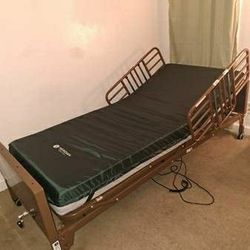 Hospital bed w/mattress & side rails. Full electric! Brand new! 