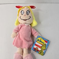 Dr. Seuss Cindy Lou Who 12" Plush Doll  Aurora World New With Tag 2024