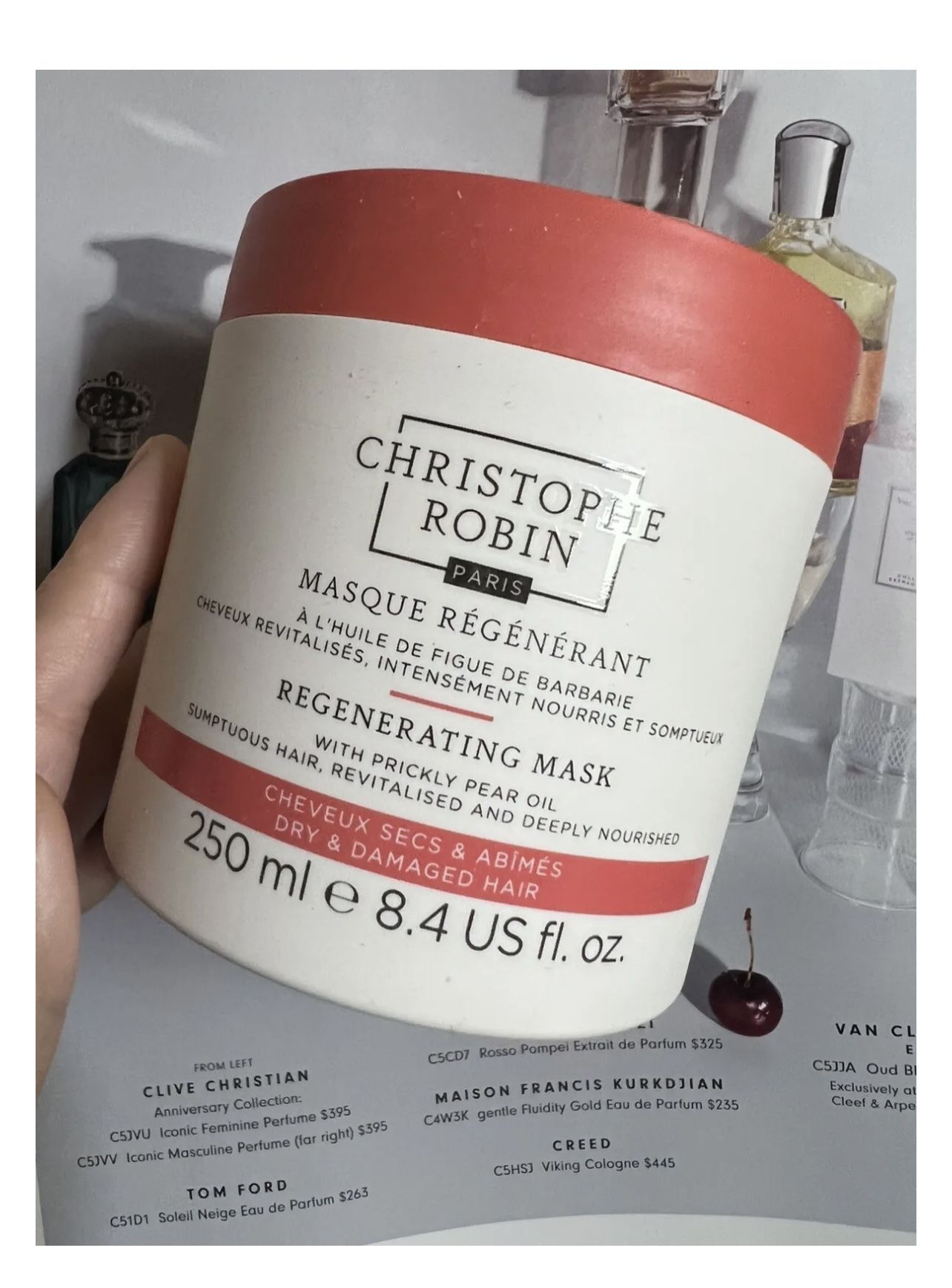 Christophe Robin Regenerating Mask Rare Prickly Pear Seed Oil 8.4 Oz SEALED